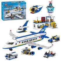 Conjunto de construção IKKOSYA City Passenger Airplane 886 unidades 6 em 1 Conjunto de construção IKKOSYA City Passenger Airplane 886 unidades 6 em 1