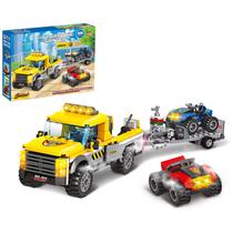 Conjunto de construção INRATELL City Race Buggy Transporter 324 peças Conjunto de construção INRATELL City Race Buggy Transporter 324 peças