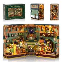 Conjunto de construção INSOON Magic Potion Booknook com luz 990 unidades