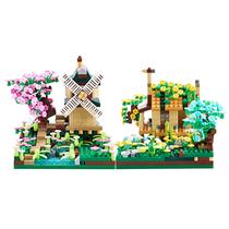 Conjunto de construção Kadablk Sakura Tree House Plant Micro Block 1200 unidades Conjunto de construção Kadablk Sakura Tree House Plant Micro Block 1200 unidades