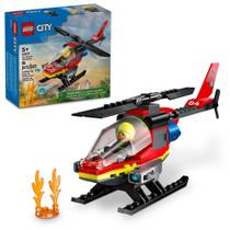 Conjunto de construção LEGO City Fire Rescue Helicopter 60411
