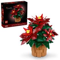 Conjunto de construção LEGO Icons Poinsettia com 608 peças de 18 anos ou mais Conjunto de construção LEGO Icons Poinsettia com 608 peças de 18 anos ou mais