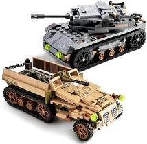 Conjunto de construção lovlaugh WW2 Tank & Hummer 1061 Blocks