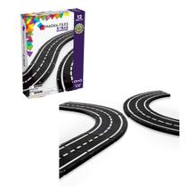 Conjunto de Construção Magna-Tiles XTRAS: Roads - 12 Peças Conjunto de Construção Magna-Tiles XTRAS: Roads - 12 Peças