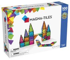 Conjunto de construção magnética Magna Tiles Classic 100 peças Conjunto de construção magnética Magna Tiles Classic 100 peças