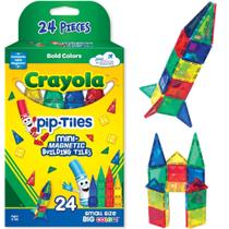 Conjunto de construção magnético CreateOn Crayola Mini Pip-tiles 24 unidades Conjunto de construção magnético CreateOn Crayola Mini Pip-tiles 24 unidades