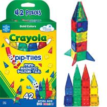Conjunto de construção magnético CreateOn Crayola Mini Pip-tiles 42 unidades Conjunto de construção magnético CreateOn Crayola Mini Pip-tiles 42 unidades