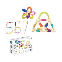 Conjunto De Construção Magnético Para Crianças Blocos De Bastão Escaláveis Com Pegada Macia Conjunto De Construção Magnético Para Crianças Blocos De Bastão Escaláveis Com Pegada Macia