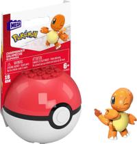 Conjunto de construção Mega Construx Pokémon Charmander com Pokébola Conjunto de construção Mega Construx Pokémon Charmander com Pokébola