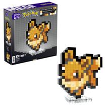 Conjunto de Construção Mega Pokémon Eevee 323 Peças Retrô para Parede