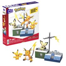 Conjunto de construção Mega Pokémon Pikachu Evolution com 160 unidades