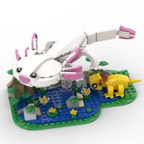 Conjunto de construção MIAMIACITA Axolotl Toy com figuras e acessórios