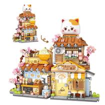 Conjunto de construção MindBox Lucky Cat Taiyaki Shop 923 unidades para maiores de 8 anos