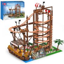 Conjunto de construção Mold King 11013 Roller Coaster Amusement Park