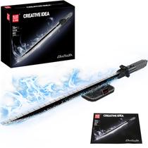 Conjunto de construção Mold King Dark Sword Lightsaber com suporte de 116 cm
