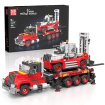 Conjunto de construção Mold King Semi Truck 906 PCS Forklift 29cm