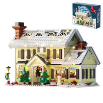 Conjunto de construção MYFUNTOY Christmas Griswold Holiday House 1156 unidades