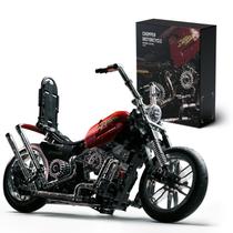 Conjunto de construção Nifeliz Chopper, modelo de motocicleta, brinquedo para adultos