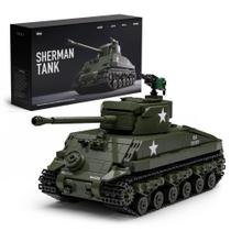 Conjunto de construção Nifeliz Sherman Military Tank 860 unidades para adultos Conjunto de construção Nifeliz Sherman Military Tank 860 unidades para adultos