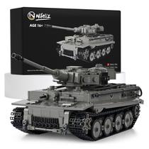 Conjunto de construção Nifeliz Tiger Heavy Tank WW2 Armed 1776 peças