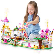 Conjunto de construção para montanha-russa HOGOKIDS Friend 711 peças Conjunto de construção para montanha-russa HOGOKIDS Friend 711 peças