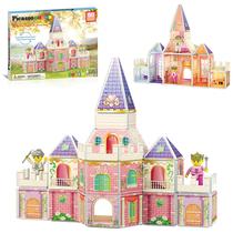 Conjunto de construção PicassoTiles Princess Castle com 60 peças de 3 a 8 anos