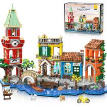 Conjunto de construção PLAXSOON Venice Main Street 2155 unidades com luz 12+