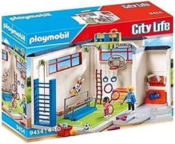Conjunto de construção Playmobil Gym com quadra de basquete e placar Conjunto de construção Playmobil Gym com quadra de basquete e placar