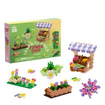 Conjunto de construção PLUS PLUS Learn to Build Flower Shop 400 peças Conjunto de construção PLUS PLUS Learn to Build Flower Shop 400 peças