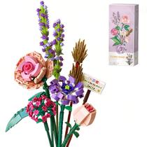 Conjunto de construção QIUXQIU Mini Bricks Flower Bouquet 568 unidades