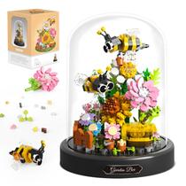 Conjunto de construção QLT QIAOLETONG Flower Bouquet 588 unidades com animais