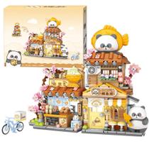 Conjunto de Construção RAVAYO Panda Taiyaki Shop 858 Peças - Para Maiores de 8 Anos Conjunto de Construção RAVAYO Panda Taiyaki Shop 858 Peças - Para Maiores de 8 Anos