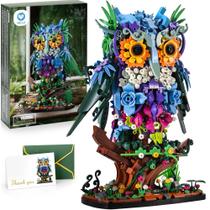 Conjunto de construção Sillbird Flower Owl Botanical Collection Adult Conjunto de construção Sillbird Flower Owl Botanical Collection Adult