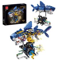 Conjunto de construção TYCOLE Mechanical Shark 699 unidades com função rotativa