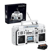 Conjunto de construção Uvini Classic Retro Series Radio 645 unidades para adultos