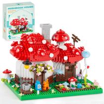 Conjunto de construção Vziimo Mushroom House 1346PCS para adultos a partir de 12 anos