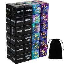 Conjunto de contadores de dados LAMJAM 48 peças para Magic The Gathering