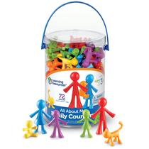 Conjunto de Contadores Educativos Family Counters Learning Resources - All About Me (72 Peças)