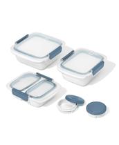 Conjunto de contêineres OXO Good Grips Prep and Go, 10 unidades, azul oceano