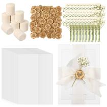 Conjunto de convites de casamento Fuyoooo 50 conjuntos com acessórios