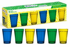 Conjunto De Copo Americano Copo Da Torcida Brasileira Color 6 Unidades Nadir Conjunto De Copo Americano Copo Da Torcida Brasileira Color 6 Unidades Nadir