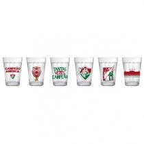 Conjunto De Copo Americano Fluminense Licenciado Kit 6 Peças