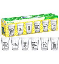 Conjunto De Copo Americano Loucos Por Copo 190ml Decorado 6 Unidades Nadir