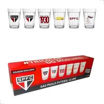 Conjunto De Copo Americano São Paulo Licenciado Kit 6 Peça - ALLMIX