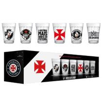 Conjunto De Copo Americano Vasco Licenciado Kit 6 Peças