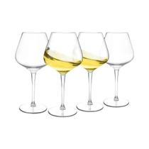 Conjunto De Copo De Vinho De Plástico Tritan Transparente Vermelho 2/4/6 Unidades Inquebrável Para