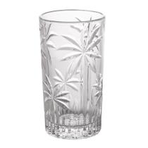 Conjunto De Copos Altos Wolff Cristal Palm Tree 360Ml 6 Pçs