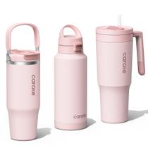 Conjunto de copos CAROTE 1.2L 950mL 950mL em aço inoxidável rosa