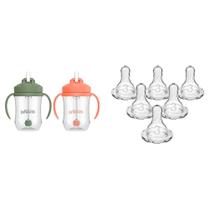 Conjunto de Copos com Canudo para Bebê Dr. Brown's com Canudo Pesado, 2 Unidades Conjunto de Copos com Canudo para Bebê Dr. Brown's com Canudo Pesado, 2 Unidades