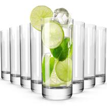 Conjunto de copos de bebida Wlasss 8 copos de vidro Highball 385ml Conjunto de copos de bebida Wlasss 8 copos de vidro Highball 385ml